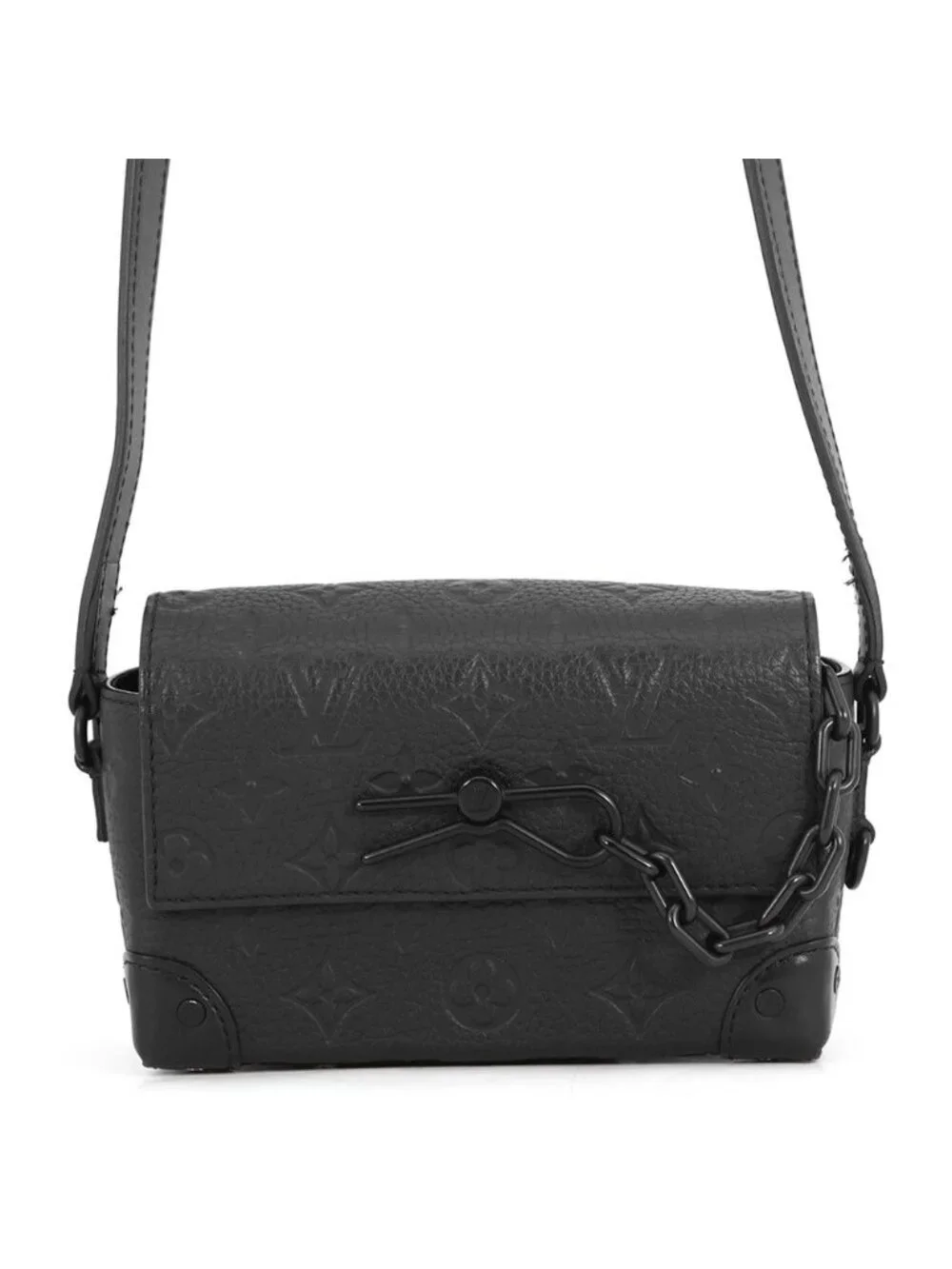 Louis Vuitton Wallet Monogram Taurillon Steamer Wearable Shoulder Bag Black